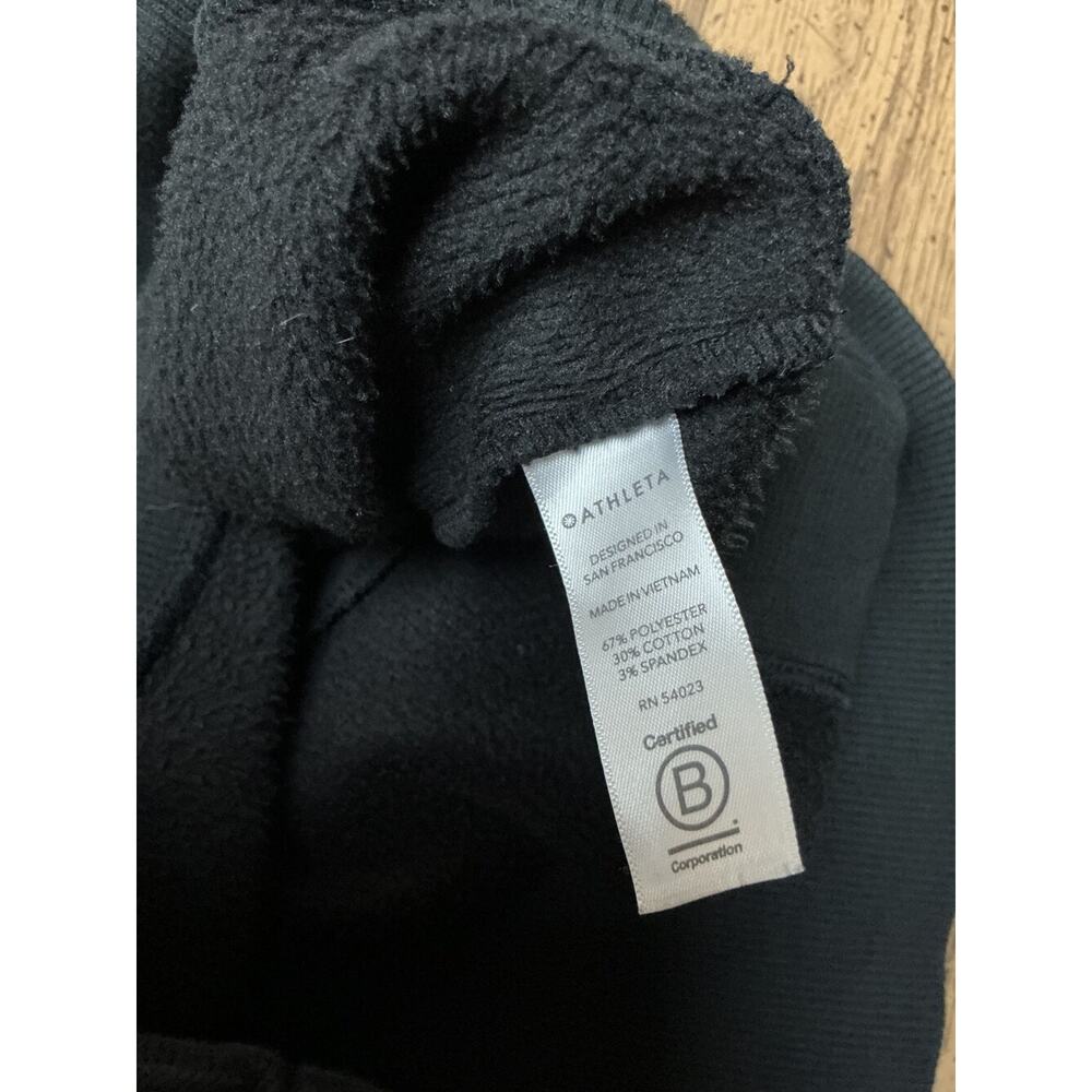 Athleta Small Black Half Zip Pullover Top - Picture 4 of 4
